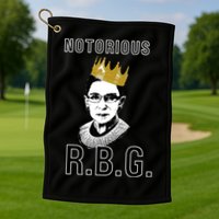 Notorious RBG Ruth Bader Ginsburg Golf Towel