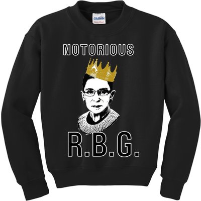 Notorious RBG Ruth Bader Ginsburg Kids Sweatshirt