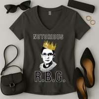 Notorious RBG Ruth Bader Ginsburg Women's V-Neck T-Shirt
