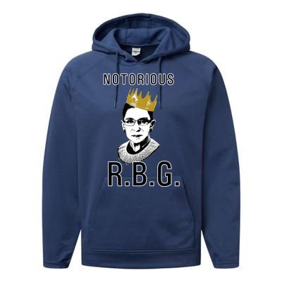 Notorious RBG Ruth Bader Ginsburg Performance Fleece Hoodie