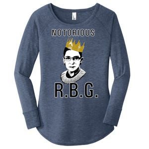 Notorious RBG Ruth Bader Ginsburg Women's Perfect Tri Tunic Long Sleeve Shirt