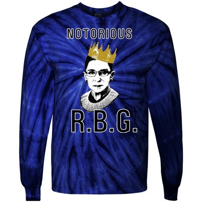 Notorious RBG Ruth Bader Ginsburg Tie-Dye Long Sleeve Shirt