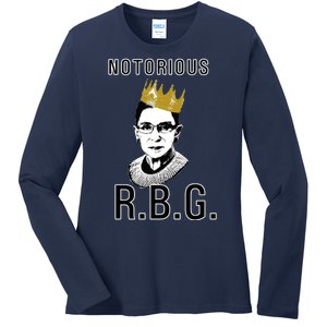 Notorious RBG Ruth Bader Ginsburg Ladies Long Sleeve Shirt