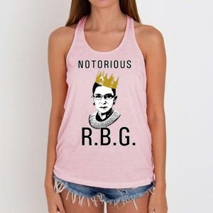 Notorious RBG Ruth Bader Ginsburg Women's Knotted Racerback Tank