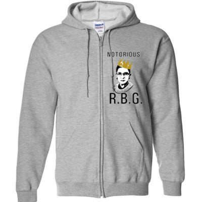 Notorious RBG Ruth Bader Ginsburg Full Zip Hoodie