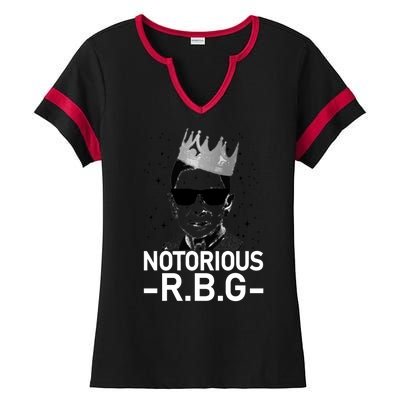 Notorious RBG Ruth Bader Ginsburg Gangster Ladies Halftime Notch Neck Tee