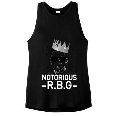 Notorious RBG Ruth Bader Ginsburg Gangster Ladies PosiCharge Tri-Blend Wicking Tank