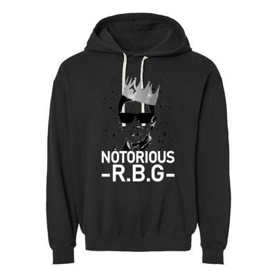 Notorious RBG Ruth Bader Ginsburg Gangster Garment-Dyed Fleece Hoodie