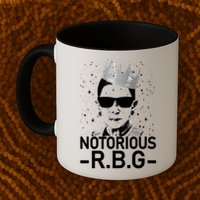 Notorious RBG Ruth Bader Ginsburg Gangster Mug