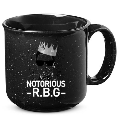 Notorious RBG Ruth Bader Ginsburg Gangster 15oz Campfire Ceramic Mug