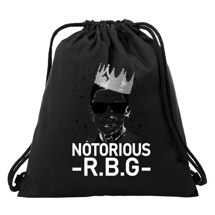 Notorious RBG Ruth Bader Ginsburg Gangster Drawstring Bag