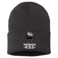 Notorious RBG Ruth Bader Ginsburg Gangster Sustainable Knit Beanie