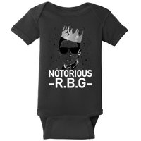 Notorious RBG Ruth Bader Ginsburg Gangster Baby Bodysuit