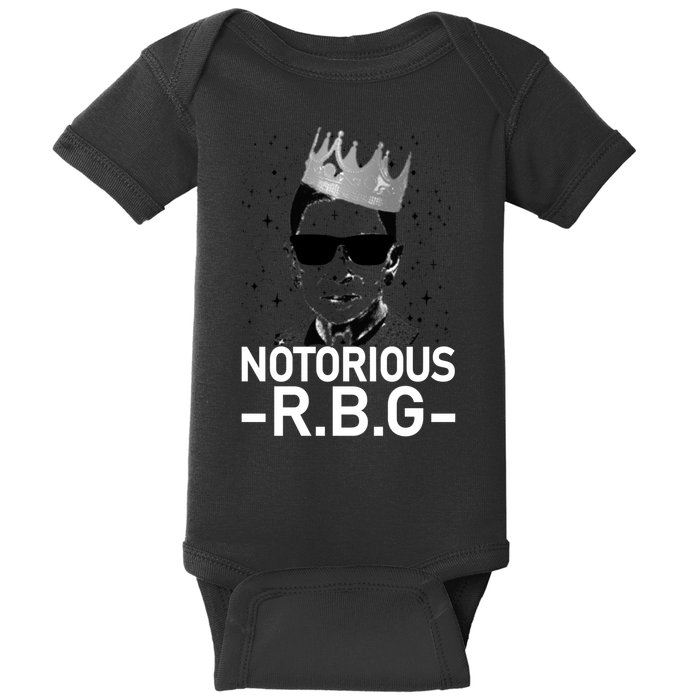 Notorious RBG Ruth Bader Ginsburg Gangster Baby Bodysuit