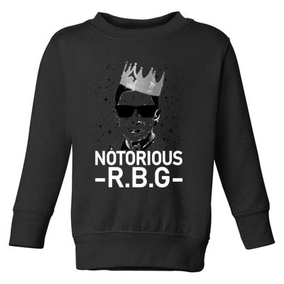 Notorious RBG Ruth Bader Ginsburg Gangster Toddler Sweatshirt