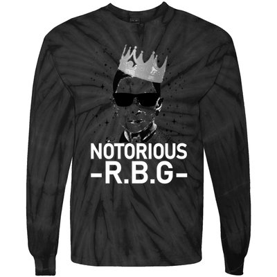 Notorious RBG Ruth Bader Ginsburg Gangster Tie-Dye Long Sleeve Shirt