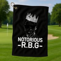 Notorious RBG Ruth Bader Ginsburg Gangster Golf Towel