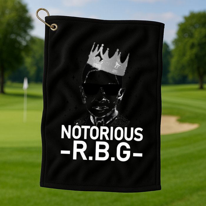 Notorious RBG Ruth Bader Ginsburg Gangster Golf Towel