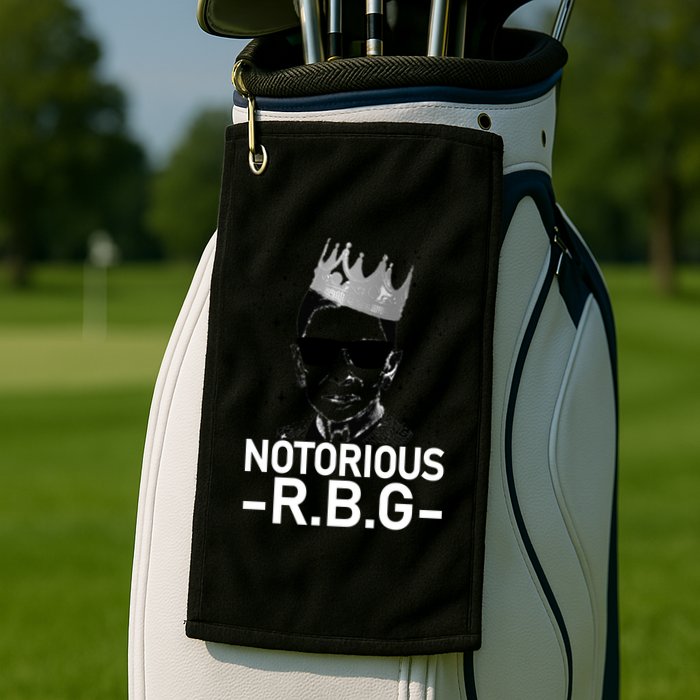 Notorious RBG Ruth Bader Ginsburg Gangster Golf Towel