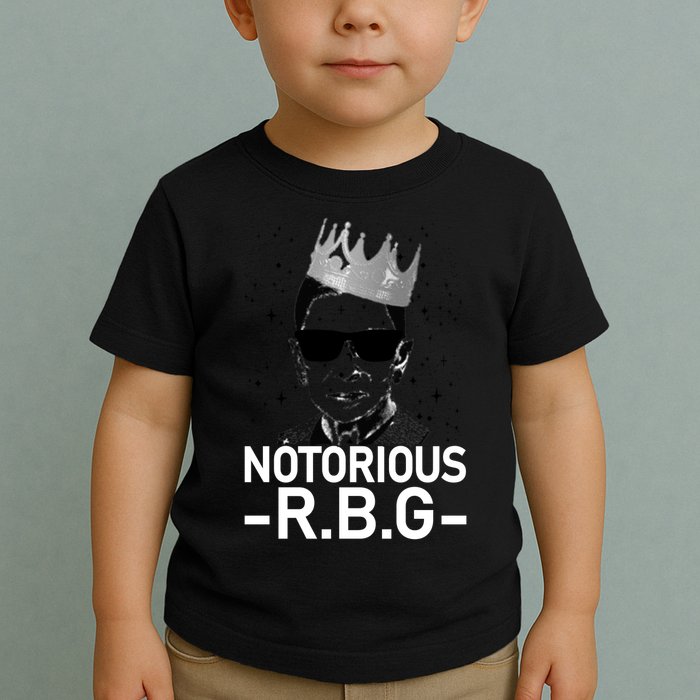 Notorious RBG Ruth Bader Ginsburg Gangster Toddler T-Shirt
