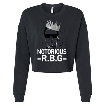 Notorious RBG Ruth Bader Ginsburg Gangster Cropped Pullover Crew