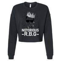 Notorious RBG Ruth Bader Ginsburg Gangster Cropped Pullover Crew