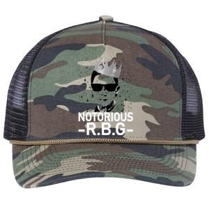 Notorious RBG Ruth Bader Ginsburg Gangster Retro Rope Trucker Hat Cap