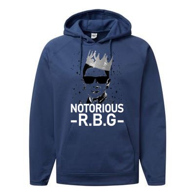 Notorious RBG Ruth Bader Ginsburg Gangster Performance Fleece Hoodie