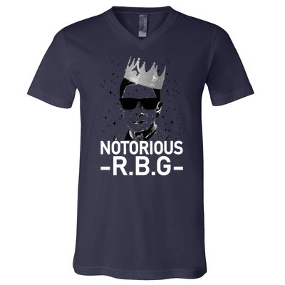 Notorious RBG Ruth Bader Ginsburg Gangster V-Neck T-Shirt