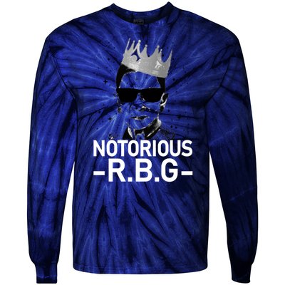 Notorious RBG Ruth Bader Ginsburg Gangster Tie-Dye Long Sleeve Shirt