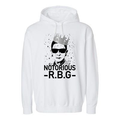 Notorious RBG Ruth Bader Ginsburg Gangster Garment-Dyed Fleece Hoodie