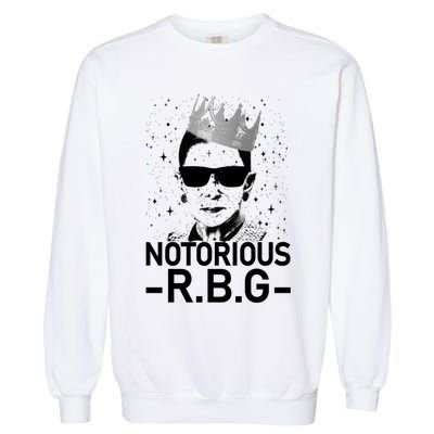 Notorious RBG Ruth Bader Ginsburg Gangster Garment-Dyed Sweatshirt