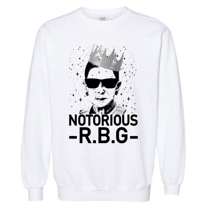 Notorious RBG Ruth Bader Ginsburg Gangster Garment-Dyed Sweatshirt