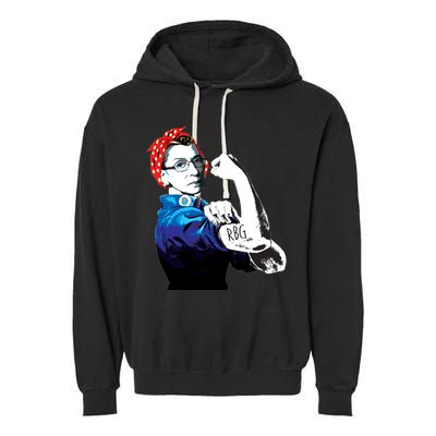 Notorious RBG Ruth Bader Ginsburg Strong Garment-Dyed Fleece Hoodie
