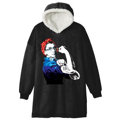 Notorious RBG Ruth Bader Ginsburg Strong Hooded Wearable Blanket