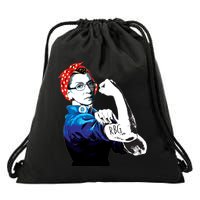 Notorious RBG Ruth Bader Ginsburg Strong Drawstring Bag