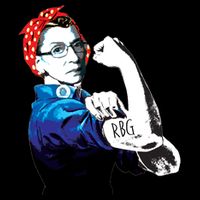 Notorious RBG Ruth Bader Ginsburg Strong Drawstring Bag