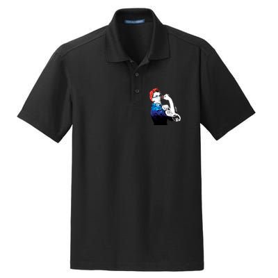 Notorious RBG Ruth Bader Ginsburg Strong Dry Zone Grid Polo