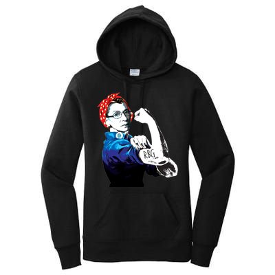 Notorious RBG Ruth Bader Ginsburg Strong Women's Pullover Hoodie