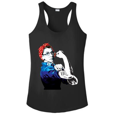 Notorious RBG Ruth Bader Ginsburg Strong Ladies PosiCharge Competitor Racerback Tank