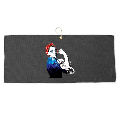 Notorious RBG Ruth Bader Ginsburg Strong Large Microfiber Waffle Golf Towel