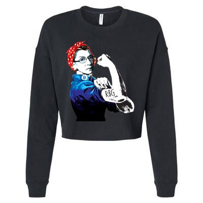 Notorious RBG Ruth Bader Ginsburg Strong Cropped Pullover Crew