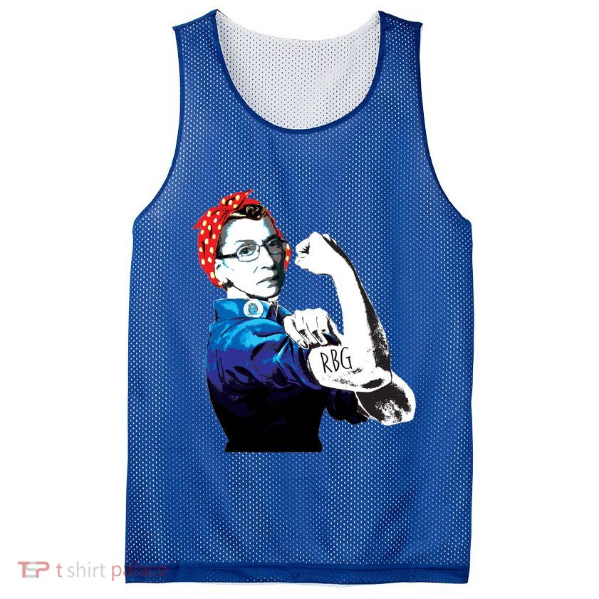 Notorious RBG Ruth Bader Ginsburg Strong Mesh Reversible Basketball Jersey Tank