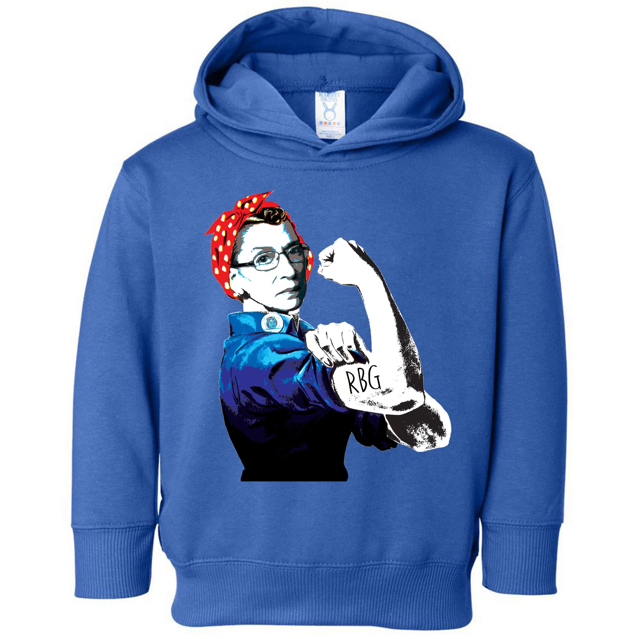 Notorious RBG Ruth Bader Ginsburg Strong Toddler Hoodie