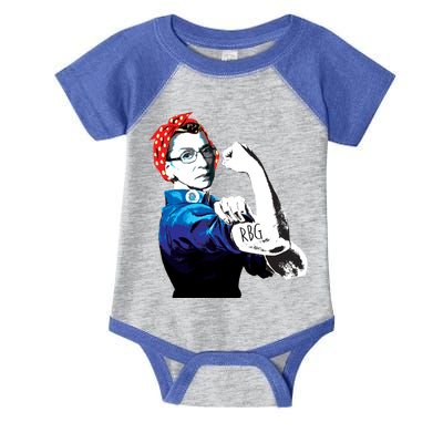 Notorious RBG Ruth Bader Ginsburg Strong Infant Baby Jersey Bodysuit