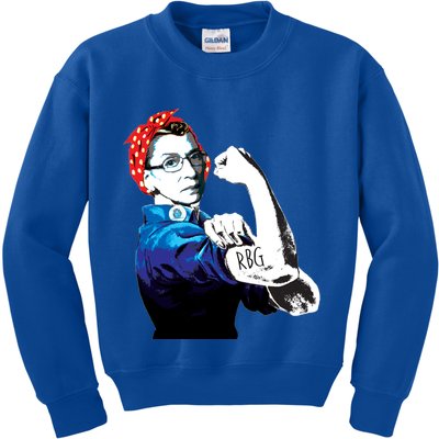 Notorious RBG Ruth Bader Ginsburg Strong Kids Sweatshirt