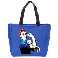 Notorious RBG Ruth Bader Ginsburg Strong Zip Tote Bag