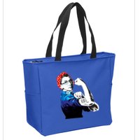 Notorious RBG Ruth Bader Ginsburg Strong Zip Tote Bag