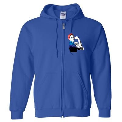 Notorious RBG Ruth Bader Ginsburg Strong Full Zip Hoodie