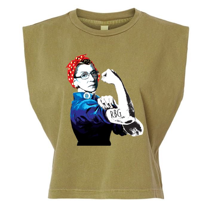 Notorious RBG Ruth Bader Ginsburg Strong Garment-Dyed Women's Muscle Tee